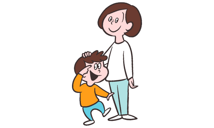 イラスト　親子